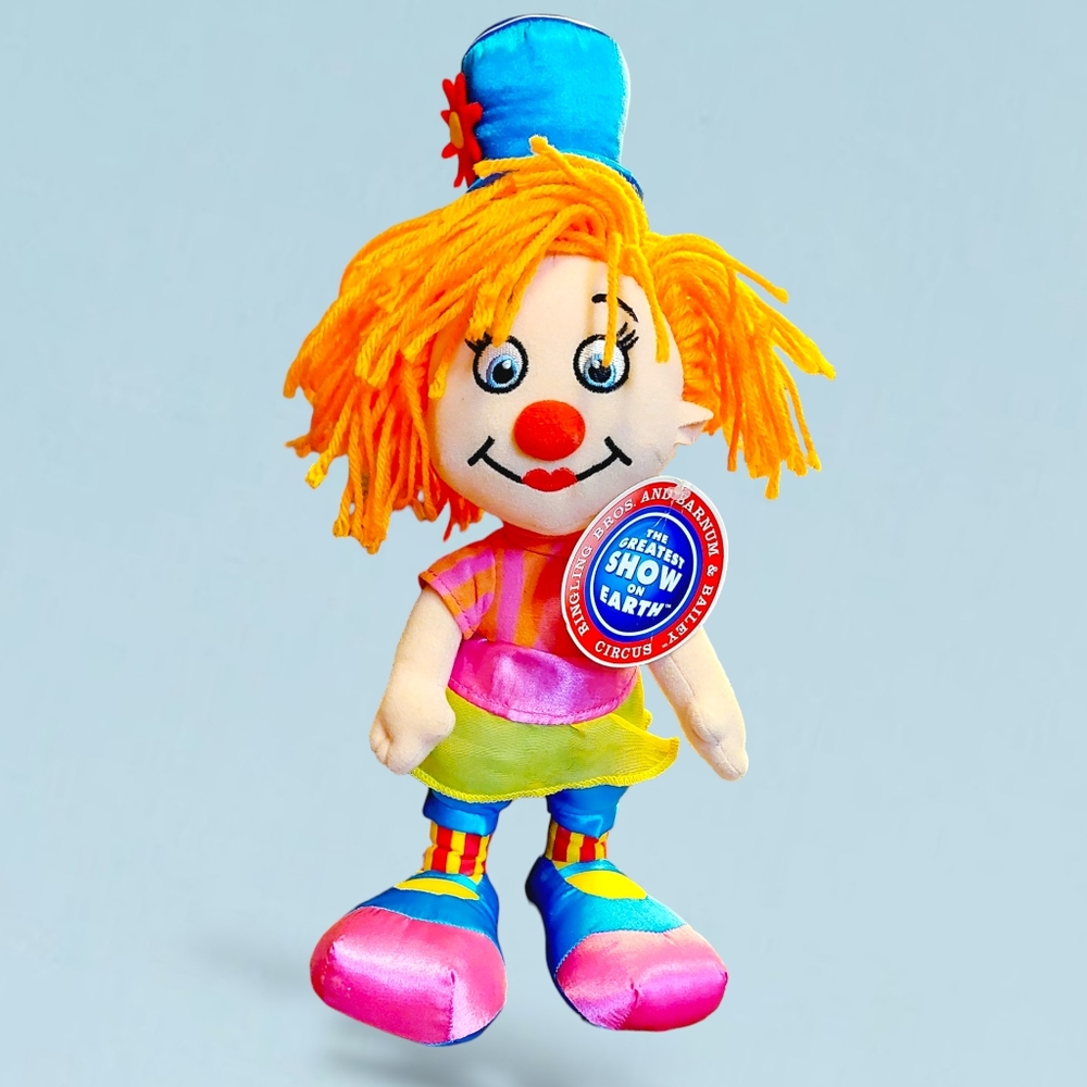 The Greatest Show On Earth | Clown Girl | Stuffed Plush Toy | Rare | NEW | NWT |